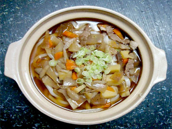 あやこばあちゃんちの田舎うどんつゆ(醬油)盛り付け例